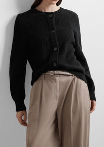 SLFLULU LS KNIT CARDIGAN | BLACK SELECTED