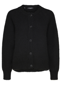 SLFLULU LS KNIT CARDIGAN | BLACK SELECTED