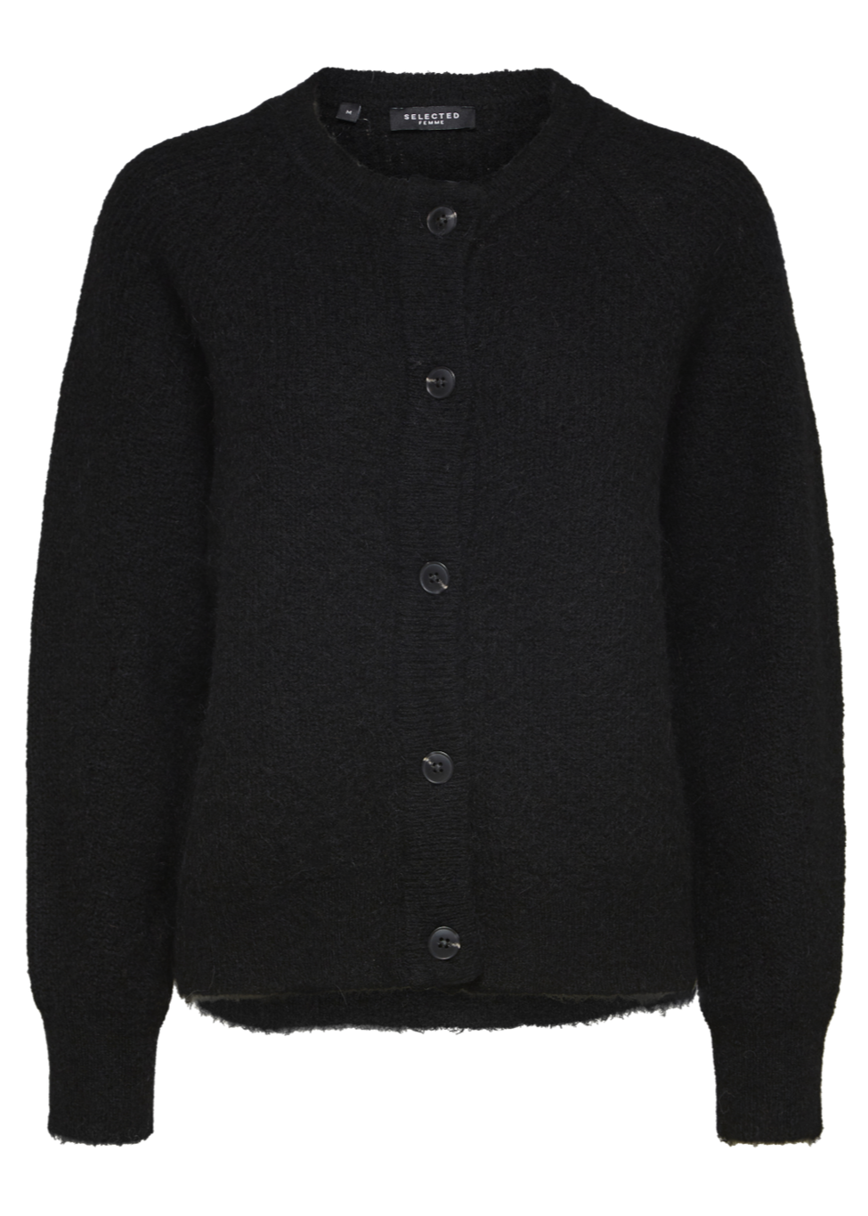 SLFLULU LS KNIT CARDIGAN | BLACK SELECTED