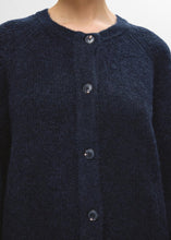 Charger l&#39;image dans la galerie, SLFLULU LS KNIT CARDIGAN | DARK SAPPHIRE SELECTED