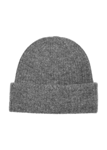 SLFMALINE LANO KNIT BEANIE NOOS | MEDIUM GREY MELANGE SELECTED