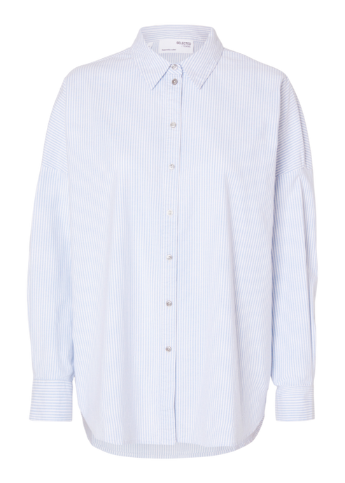 SLFNOVA LS OXFORD SHIRT NOOS | BRIGHT WHITE SELECTED