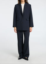 Load image into Gallery viewer, SLFRITA LS RELAXED BLAZER | DARK SAPPHIRE PIN STRIPES SELECTED