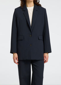 SLFRITA LS RELAXED BLAZER | DARK SAPPHIRE PIN STRIPES SELECTED