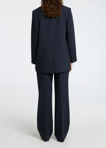 SLFRITA LS RELAXED BLAZER | DARK SAPPHIRE PIN STRIPES SELECTED