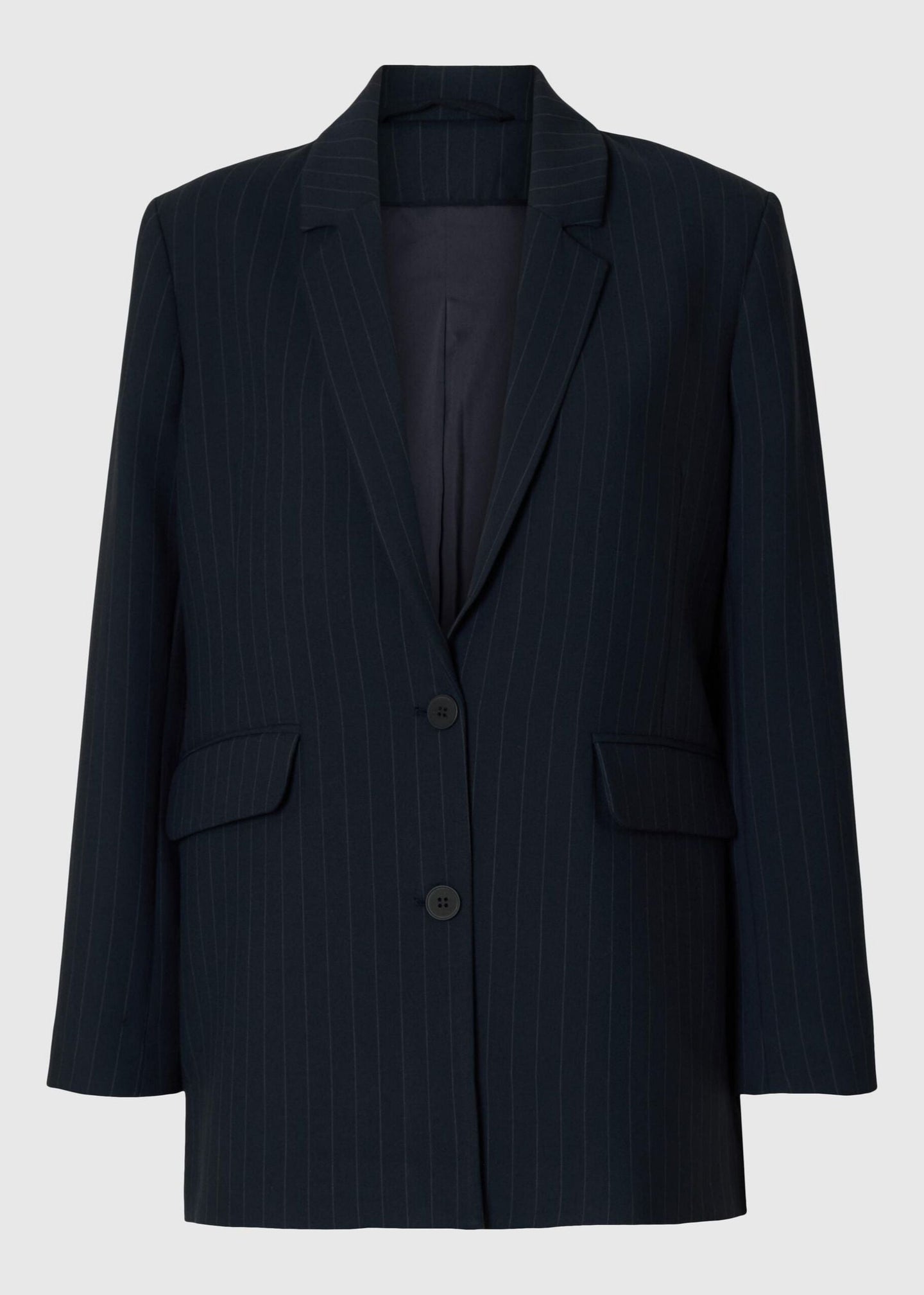 SLFRITA LS RELAXED BLAZER | DARK SAPPHIRE PIN STRIPES SELECTED