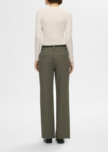 SLFRITA MW WIDE PANT MEL NOOS | KALAMATA SELECTED