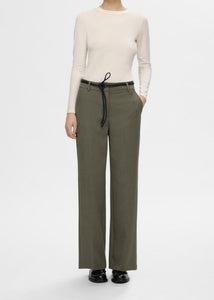 SLFRITA MW WIDE PANT MEL NOOS | KALAMATA SELECTED