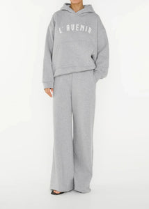 STELLA'CL HOODED SWEATSHIRT | GREY MELANGE CLUB L'AVENIR