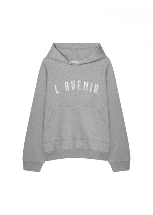 STELLA'CL HOODED SWEATSHIRT | GREY MELANGE CLUB L'AVENIR