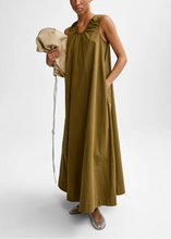 Load image into Gallery viewer, SAMANTHA COTTON DRESS | KHAKI EMIN &amp; PAUL