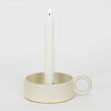 Load image into Gallery viewer, ESTER CANDLE HOLDER | WHITE AFROART