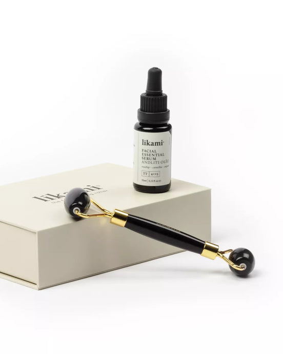 FACIAL ESSENTIAL SERUM 15ML + STONE ROLLER LIKAMI