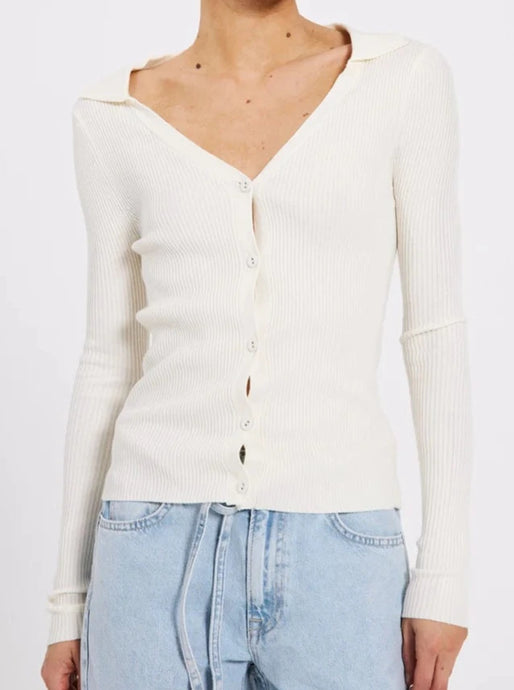 SHERRY KNIT CARDIGAN  | OFF WHITE NORR