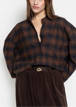 Load image into Gallery viewer, OOPS CHECKED SHIRT BROWN AME