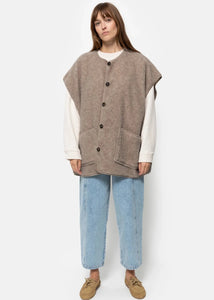 INES TEDDY OVERSIZED JACKET | TAUPE AME