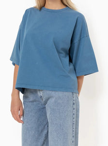 ELOISE BOXY T-SHIRT | VINTAGE BLUE AME