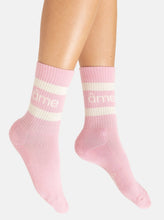 Load image into Gallery viewer, DIEGO SOCKS WITH CONTRASTING LINES | LIGHT PINK by AME
