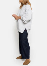 Load image into Gallery viewer, ULLA OVERSIZED SWEATSHIRT | MARLED GREY AME