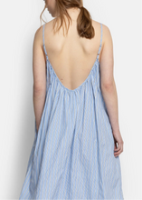 Load image into Gallery viewer, NOSTALGIE DRESS | STRIPE BLUE AME