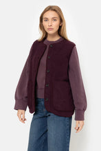 Load image into Gallery viewer, MADISON SLEEVELESS WOOL JACKET | PLUM AME