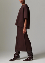 Load image into Gallery viewer, SUZIE SCUBA SKIRT | CHOCOLATE PLUM DAY BIRGER AND MIKKELSEN