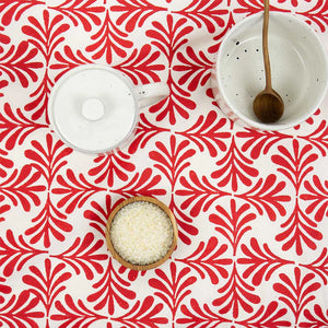 TABLECLOTH 140 X 250 CM | TWIG RED AFROART