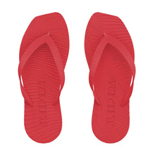 Load image into Gallery viewer, TAPERED PLATFORM FLIP FLOPS | RED SLEEPERS