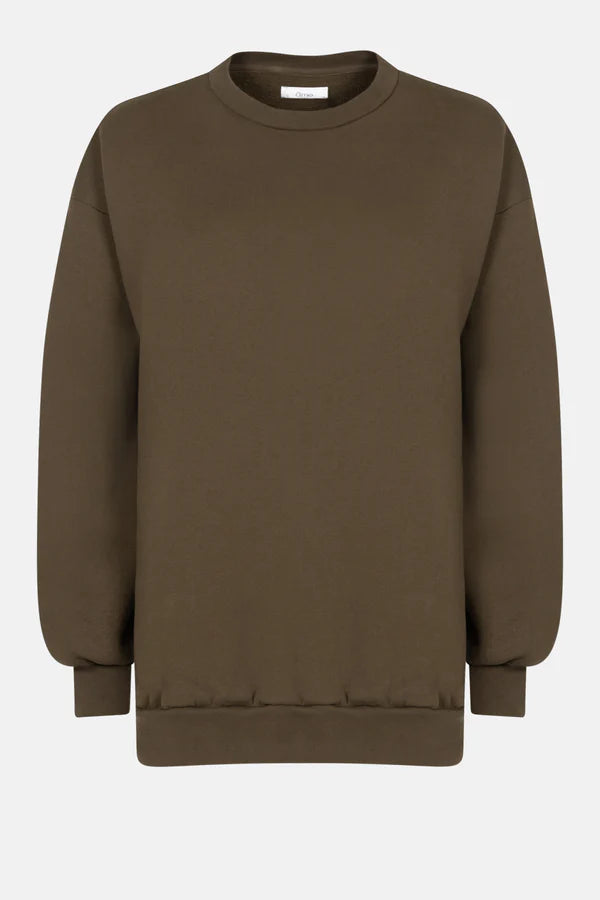 ULLA OVERSIZED SWEATSHIRT | KHAKI AME