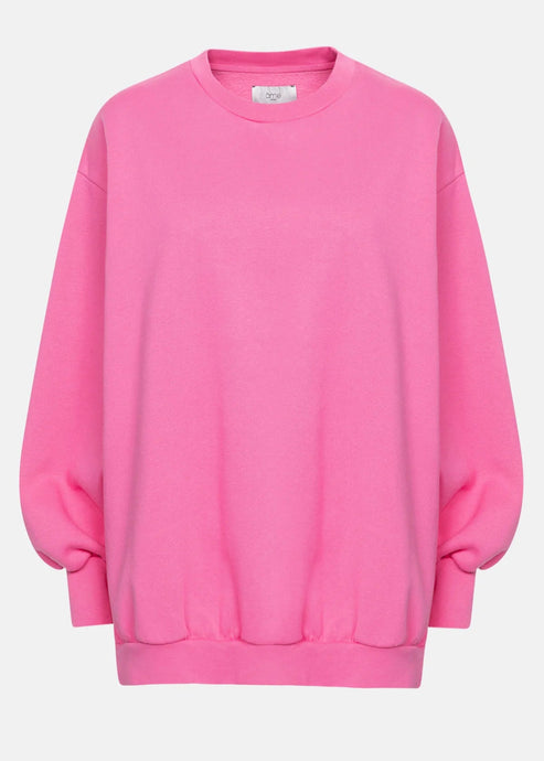 ULLA OVERSIZED SWEATSHIRT | BRIGHT PINK