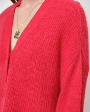 Charger l&#39;image dans la galerie, UTAH CROPPED CARDIGAN | BRIGHT RED DANTE6