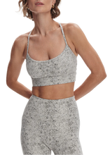 Load image into Gallery viewer, Varley MOVE IRENA BRA | IVORY TEXTURED SNAKE