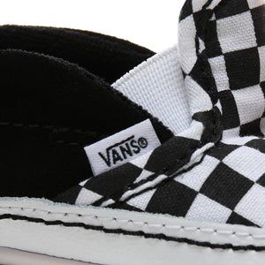 SLIP-ON V CRIB | CHECKER BLACK /TRUE WHITE VANS