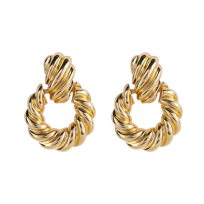 VINTAGE KNOB EARRINGS | GOLD CLUB MANHATTAN