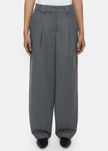 Load image into Gallery viewer, WENDLYN WIDE PANTS | DARK GREY MELANGE CLOSED