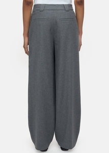 WENDLYN WIDE PANTS | DARK GREY MELANGE CLOSED