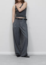 Load image into Gallery viewer, WENDLYN WIDE PANTS | DARK GREY MELANGE CLOSED