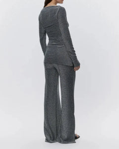 WAGNER SHIMMER INTERLOCK PANTS | BLACK DAY BIRGER AND MIKKELSEN