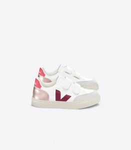 KIDS V-12 CHROMEFREE LEATHER | WHITE MULTICO NACRE
