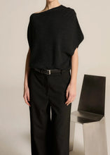 Charger l&#39;image dans la galerie, YAEL&#39;CL KNITTED ONE SHOULDER TOP | DARK GREY CLUB L&#39;AVENIR