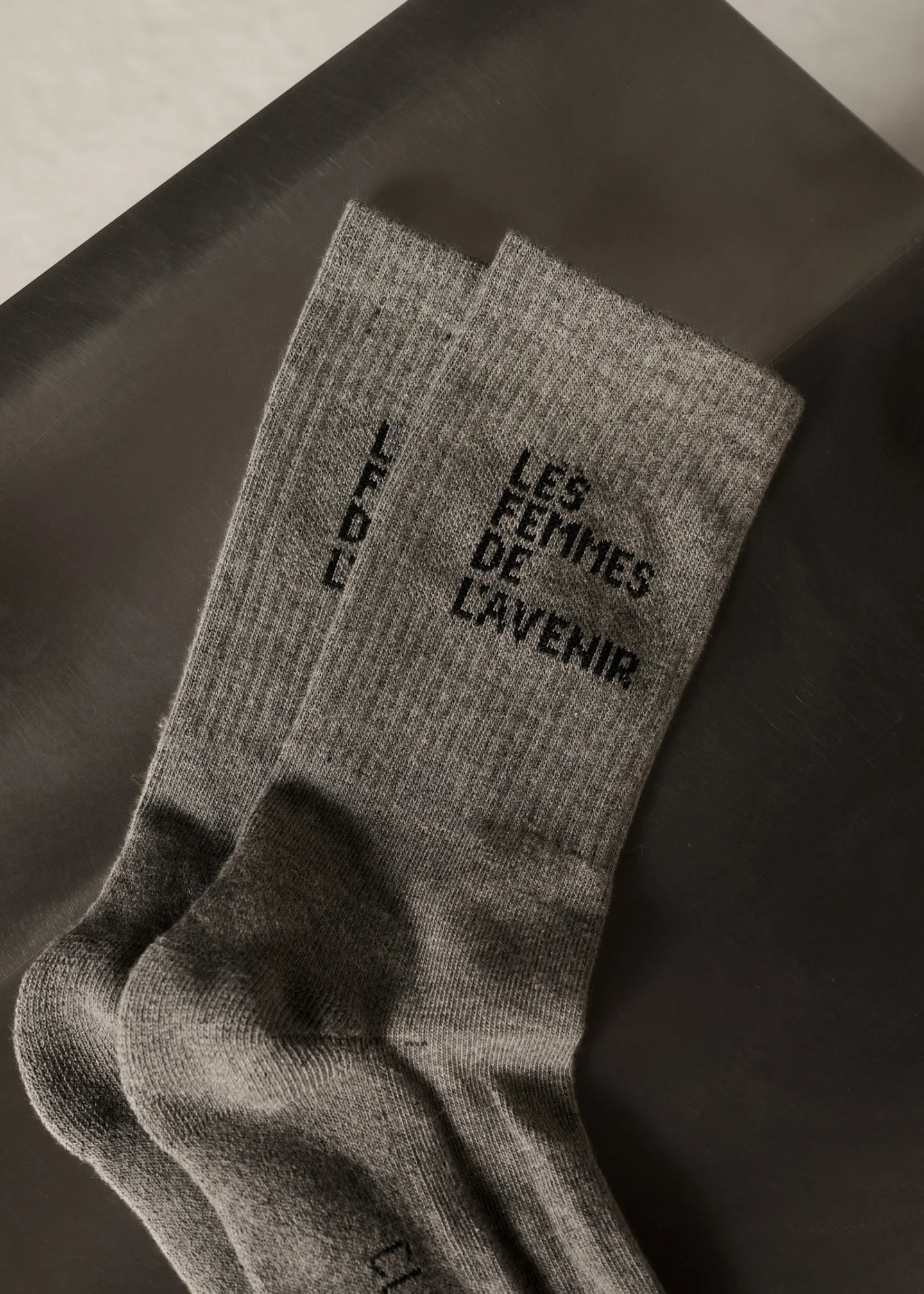 YINYANG'CL SOCKS | GREY MELANGE CLUB L'AVENIR