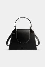 Charger l&#39;image dans la galerie, ANNA HANDBAG | CHARCOAL ZANINA ROUGE