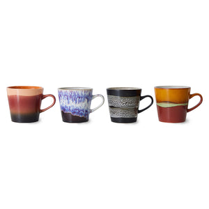 70'S CERAMICS AMERICANO MUGS | FRICTION (SET OF 4) HK LIVING