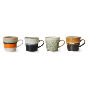 70'S CERAMICS AMERICANO MUGS | VERVE (SET OF 4) HK LIVING