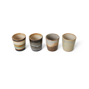 70S CERAMIC: EGG CUPS | GRANITE (SET OF 4) HK LIVING