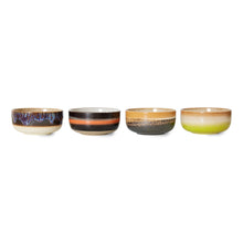 Charger l&#39;image dans la galerie, 70&#39;S CERAMICS DESSERT BOWLS | HUMUS (SET OF 4) HK LIVING