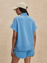 Load image into Gallery viewer, Varley RITCHIE SHORT SLEEVE SWEAT | AZURE BLUE