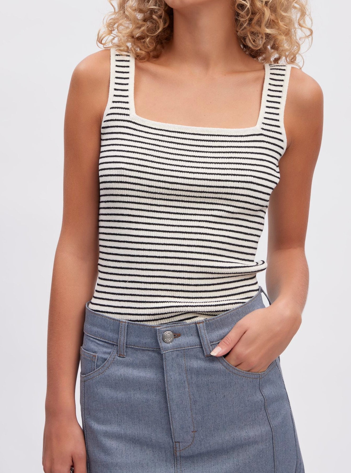 STINAGZ TOP | AFTERGLOW/BLACK STRIPES GESTUZ