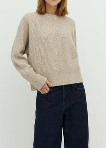 HEVELYN AJAXI-M KNITTED JUMPER | LIGHT TAUPE MELANGE MBYM