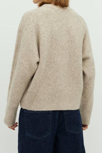 HEVELYN AJAXI-M KNITTED JUMPER | LIGHT TAUPE MELANGE MBYM